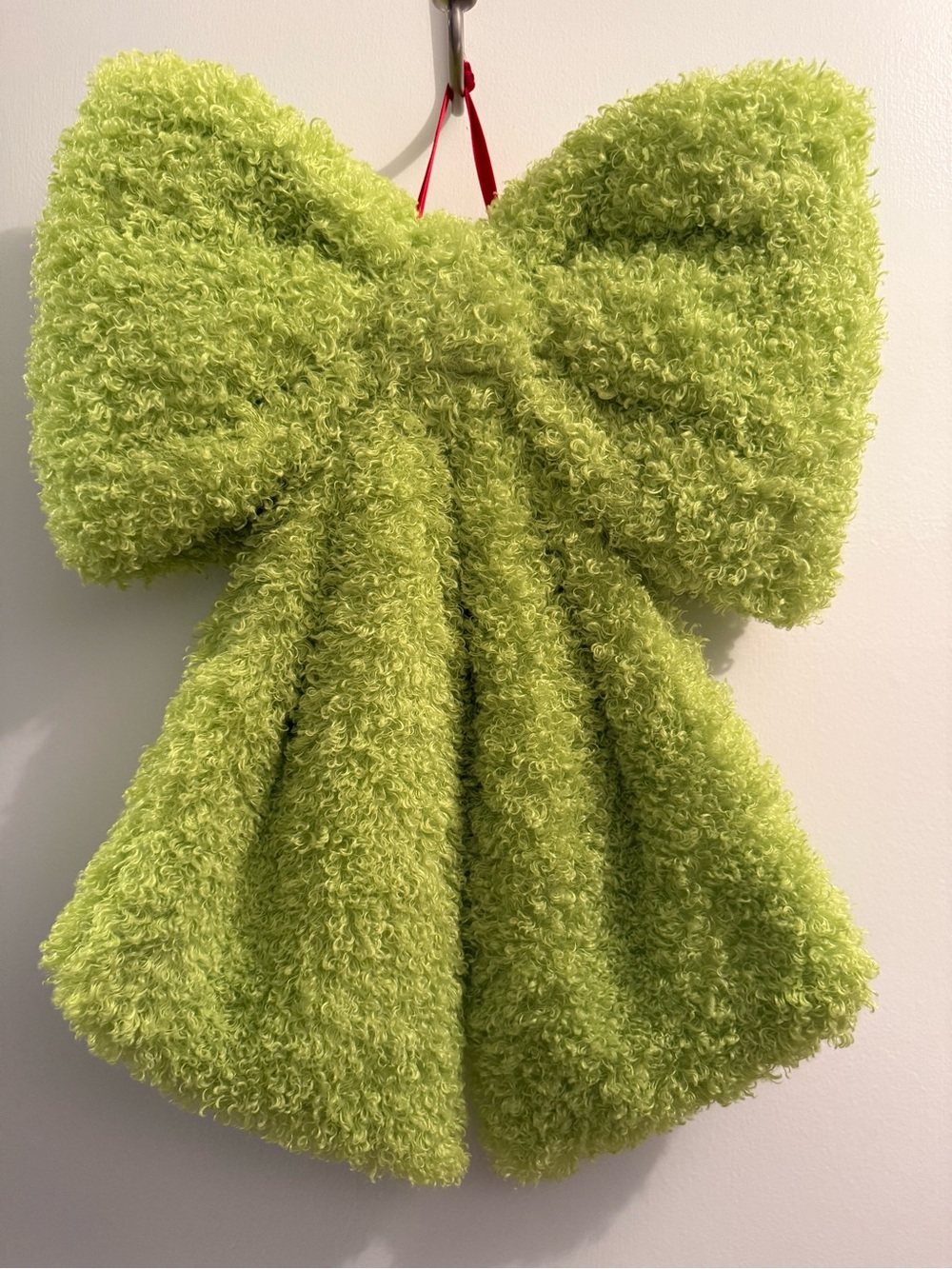 VIRAL!! Bright Green Grinch Whimsical Bow- NWT